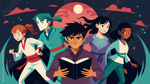 A book series follows the adventures of a group of teenagers who discover a hidden society of martial arts masters exploring the arts mystical