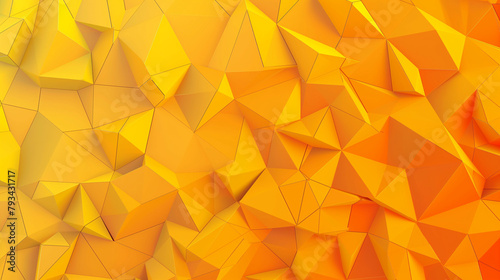 background with abstract yellow and orange geometric
