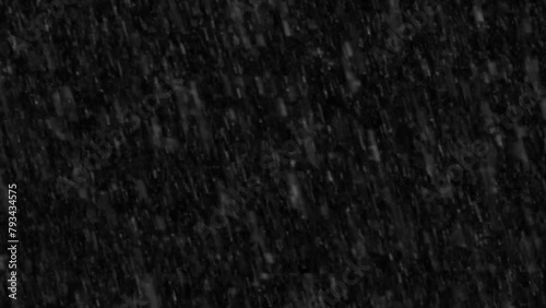 Rain with thunder effect, Black background photo