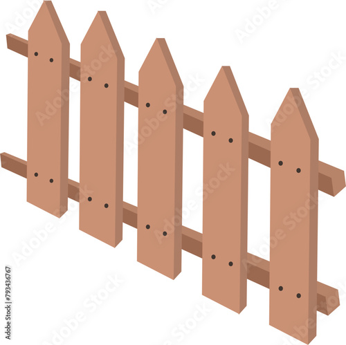 Picket fence Illustration 