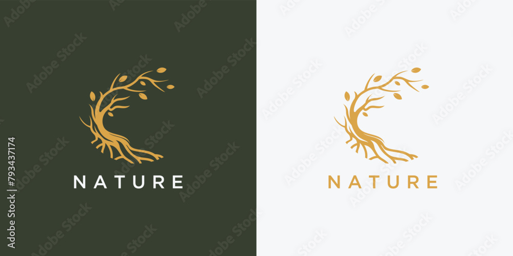 tree vector logo design inspiration tree vector logo design inspiration