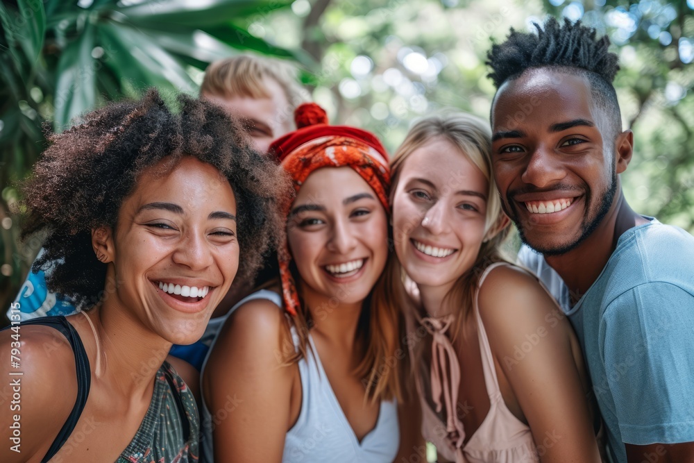 Group of diverse friends having fun together. Group of young people smiling and looking at camera. Group of diverse friends having fun together. Group of young people smiling and looking at camera.