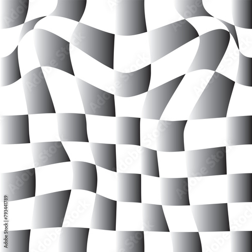 Abstract seamless checkered pattern movement background