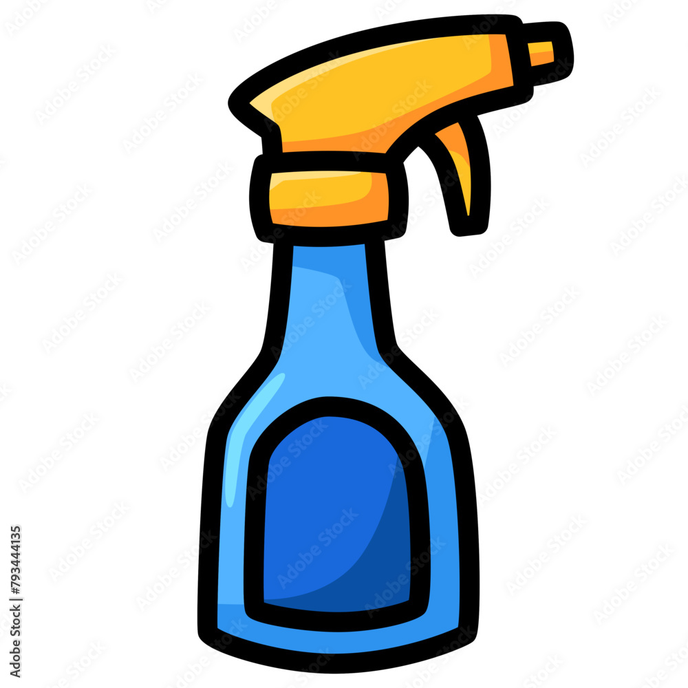 Spray Bottle handdrawn doodle illustration Spray Bottle handdrawn doodle illustration