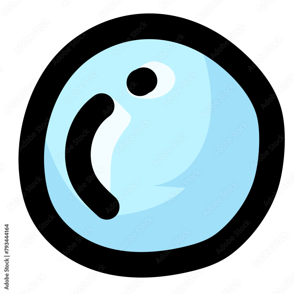 Obraz premium Bubble soap handdrawn doodle illustration