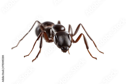 isolated ant white background abdomen animal antennae black bug closeup eye insect leg macro nature
