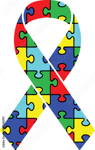 Awareness ribbon autism puzzle SVG, autism awareness svg, autism puzzle svg, autism awareness vector, autism puzzle pieces vector