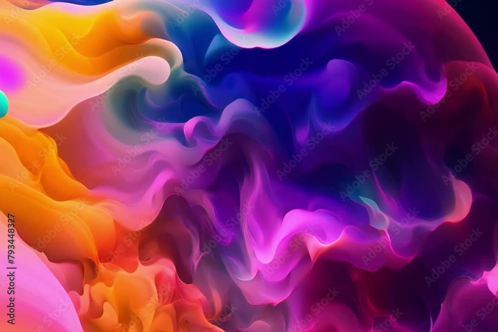 Abstract Fluid Multicolors Background Abstract Fluid Multicolors Background