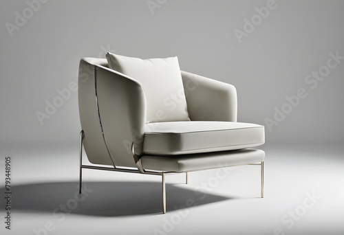 Minimalist Chair Setup with Linen Fabric