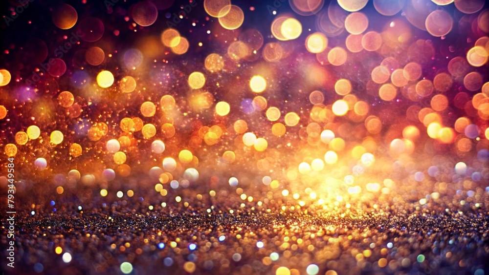 Abstract of christmas and bokeh light with glitter background Abstract of christmas and bokeh light with glitter background