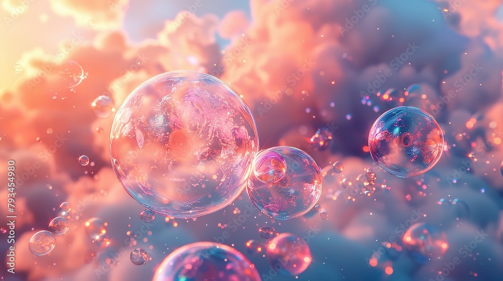 Ethereal Euphoria: Pastel Clouds and Rainbow Rhapsody Ethereal Euphoria: Pastel Clouds and Rainbow Rhapsody