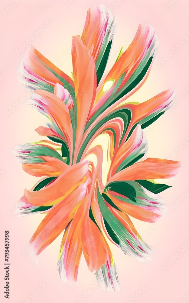 Fototapeta premium an abstract style colorful textured background with light pinks, oranges and, in the style of childs drawing, pixelation, life stock, abstract backgrounds, stock photos