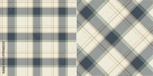 Vector checkered pattern or plaid pattern . Tartan, textured seamless twill for flannel shirts, duvet covers, other autumn winter textile mills. Vector Format