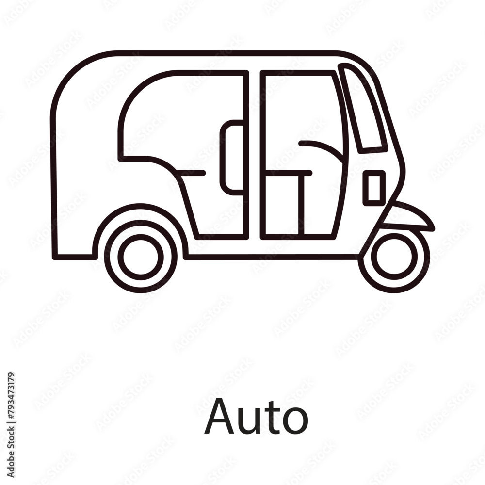 Auto Vector Icon. Design  Icon representing the concept of automobiles.