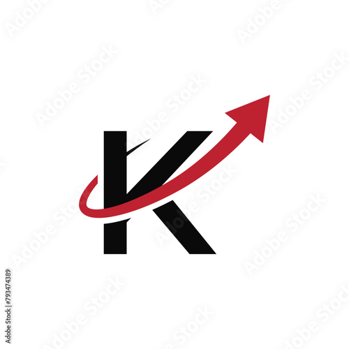 Letter K arrow logo