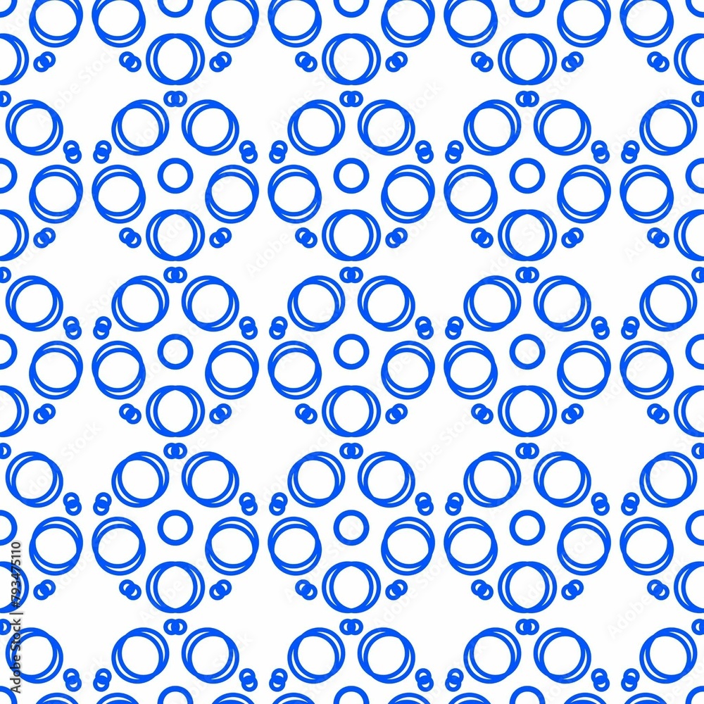 seamless pattern with circles on white background