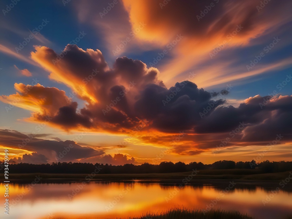 Obraz premium sunset in the sky