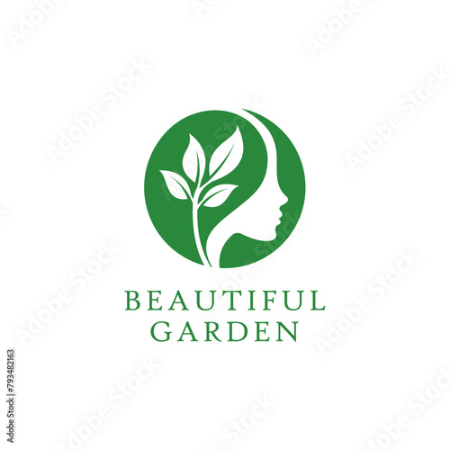 natural leaf garden beauty logo