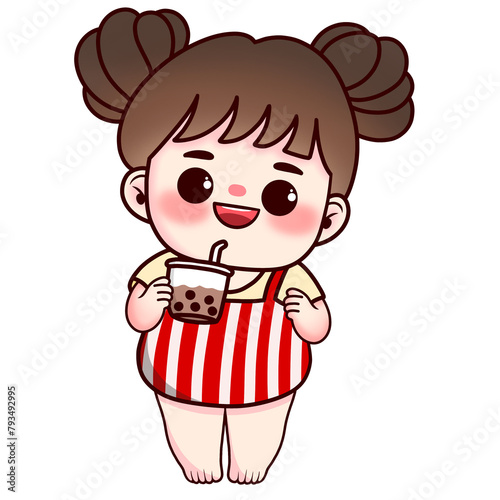 child with a glass of milk