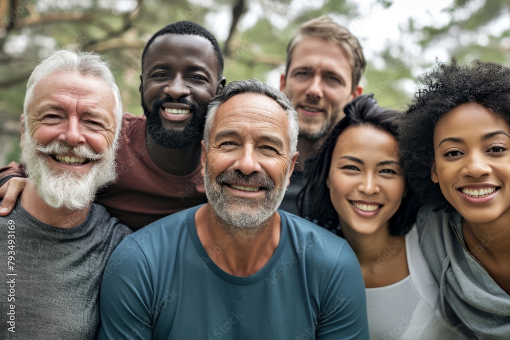 Diverse Group of People Togetherness Smiling Happiness Portrait Concept
