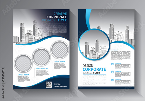 Corporate Book Cover Design Template in A4. Can be adapt to Brochure, Annual Report, Magazine, Poster, Business Presentation, Portfolio, Flyer, Banner, Website.