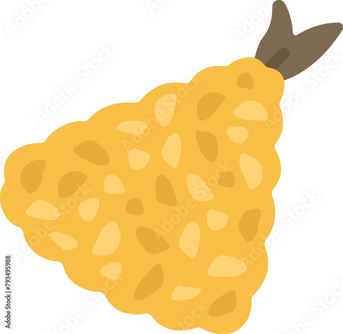 惣菜のアジフライのアイコンのイラスト