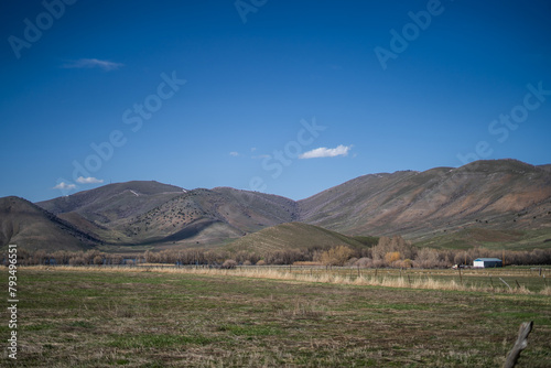 Utah Farms Farmland Mountains and Hills