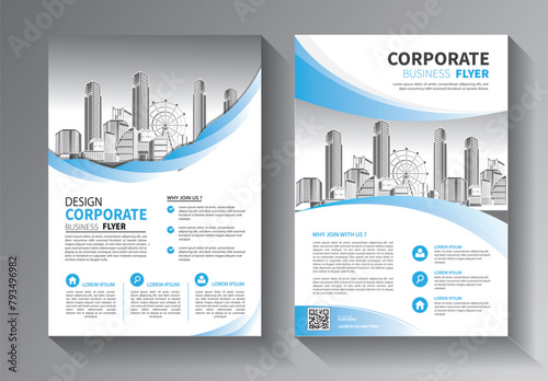 Corporate Book Cover Design Template in A4. Can be adapt to Brochure, Annual Report, Magazine, Poster, Business Presentation, Portfolio, Flyer, Banner, Website.