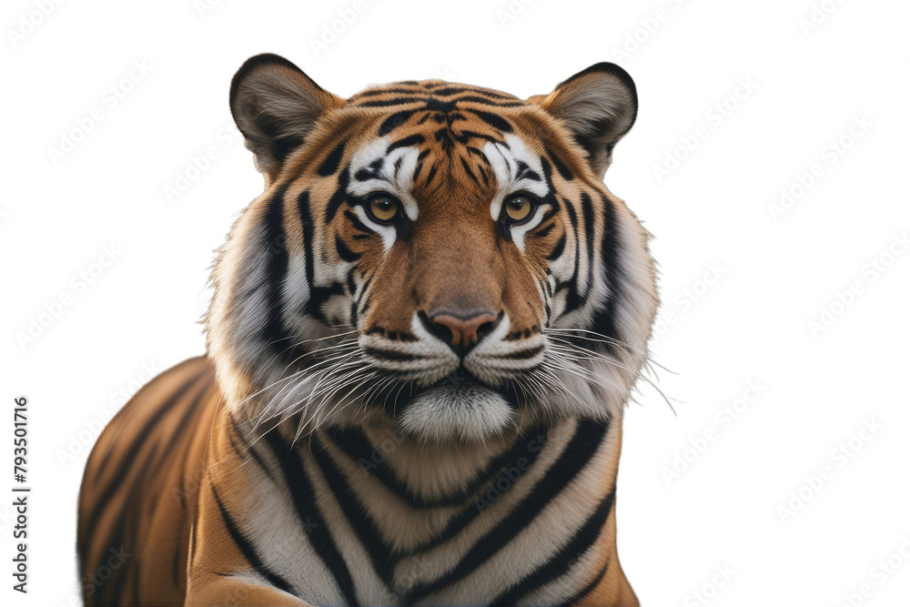 Obraz premium tigris bengal bengalensis panthera portrait tiger predator face animal beast cat carnivore mammal wild wilderness safari ecology rest resting endangered wildlife conservation felino lazy natural 