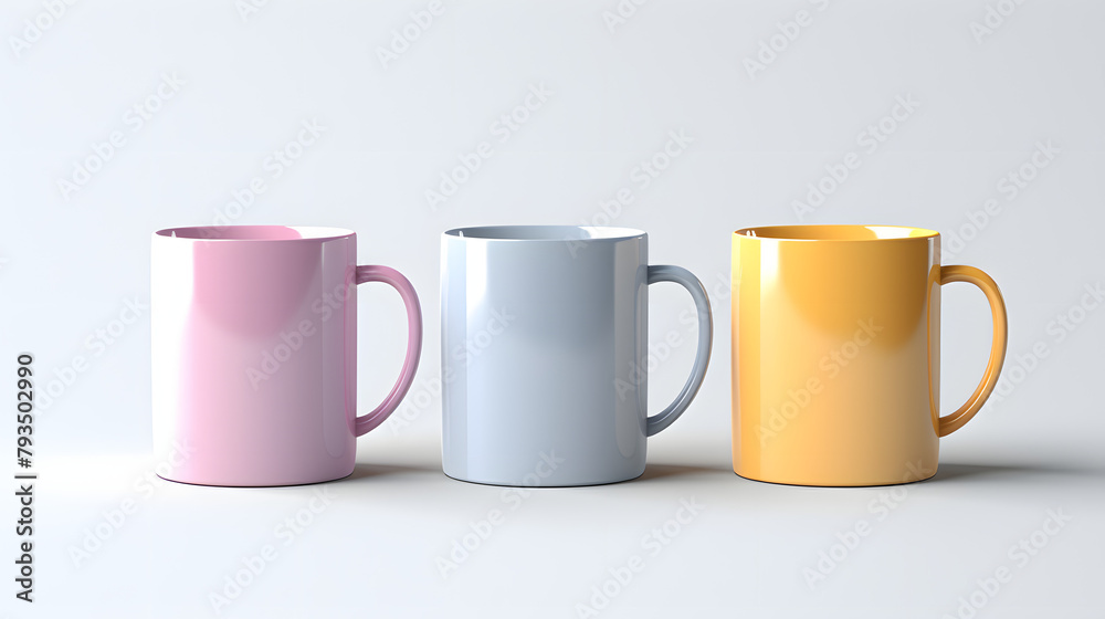 Cup Mockup colorful 3d