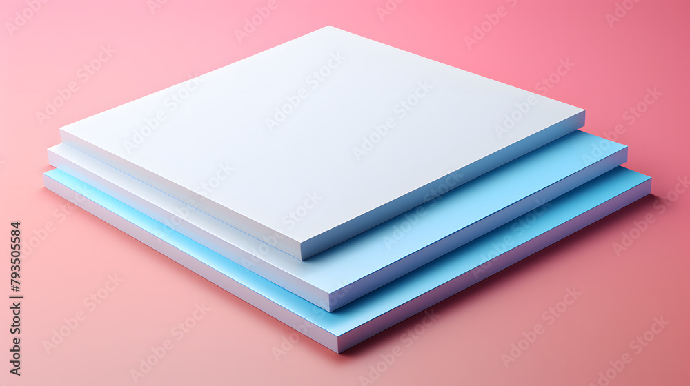Flyer Mockup colorful 3d Flyer Mockup colorful 3d