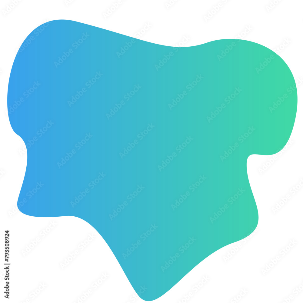 Green Gradient Blob Icon Green Gradient Blob Icon