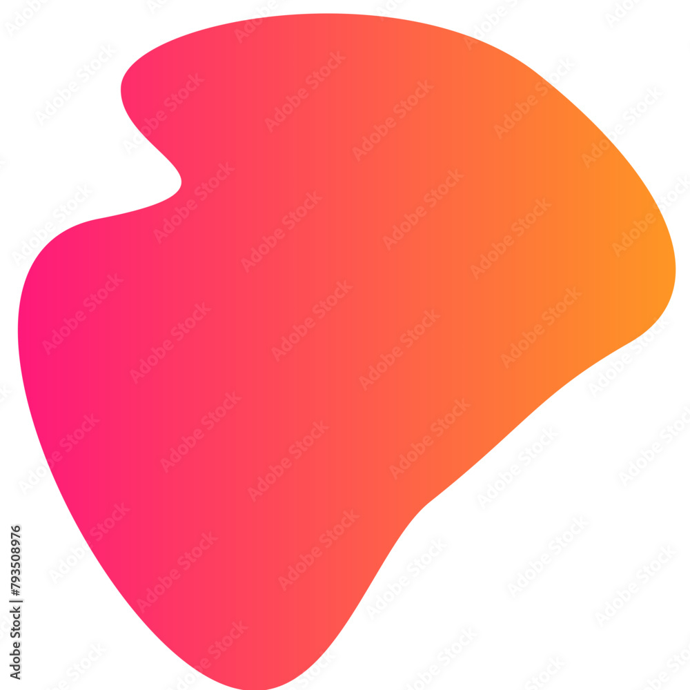 Orange Gradient Blob Icon