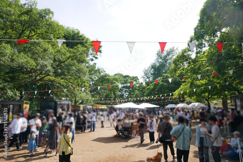 野外イベントの風景