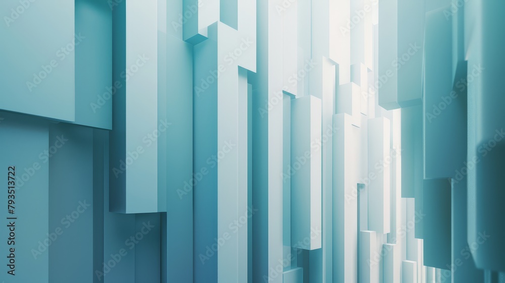 Subtle 3D vertical stripes, cool tones, minimalist modern art Subtle 3D vertical stripes, cool tones, minimalist modern art