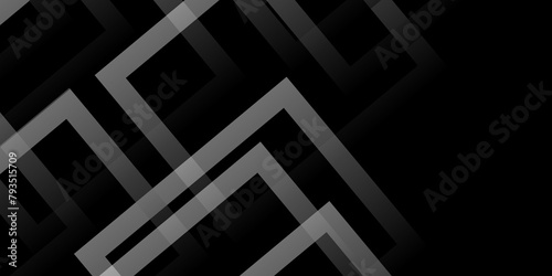 1249Abstract black background design with layers of textured white transparent material in triangle. abstract diamond and squares shapes in random design Use for banner pattern presentation background