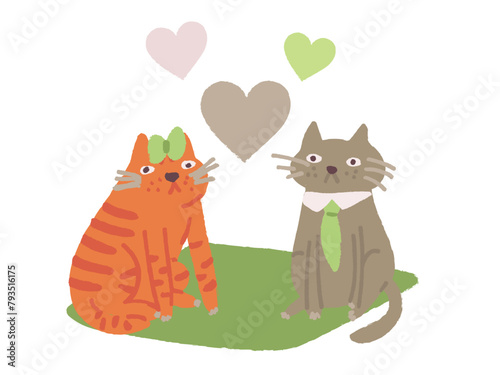 Cats in love