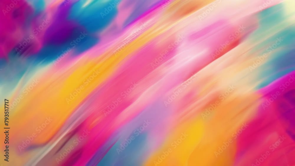Soft blurred lines and vibrant pops of color come together to form a chaotic yet cohesive visual symbolizing the endless possibilities and flexibility of the agile odology. .