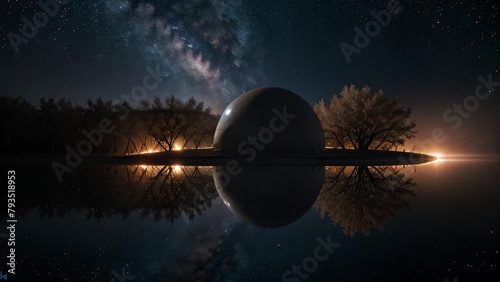moon over water