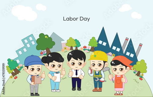 Labor Day Illustration
