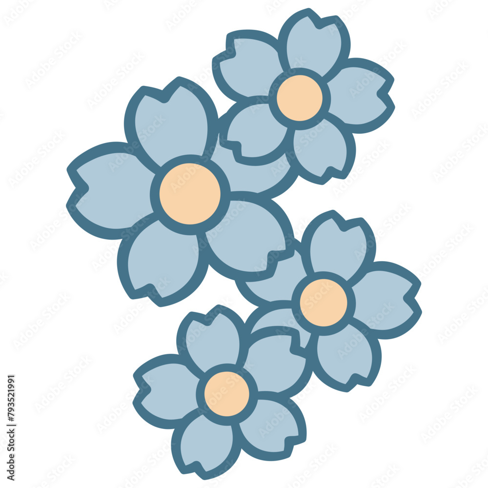 Blue Flowers
