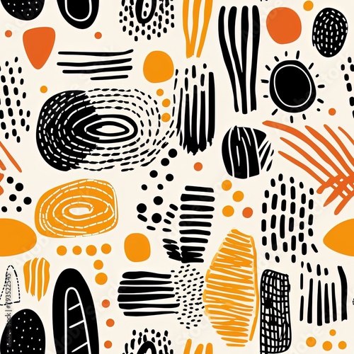 seamless pattern with hearts