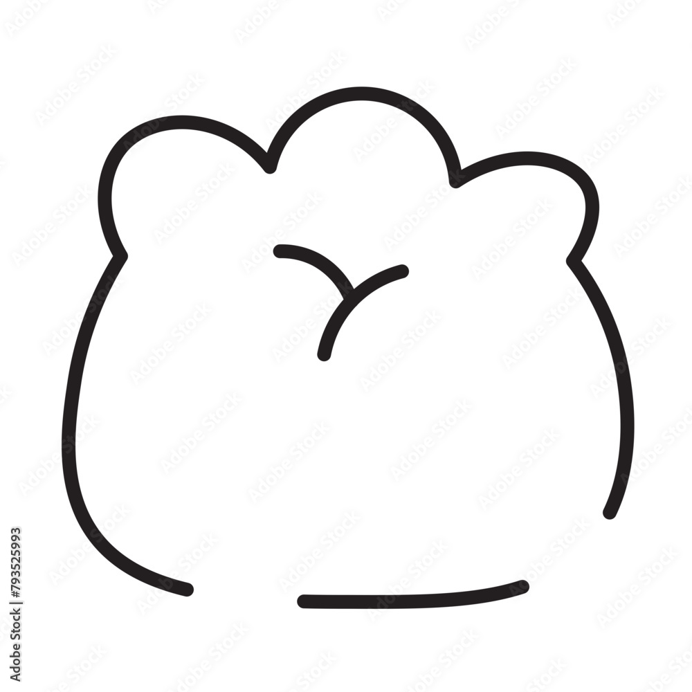 Baozi Bun Chinese Line Icon Baozi Bun Chinese Line Icon