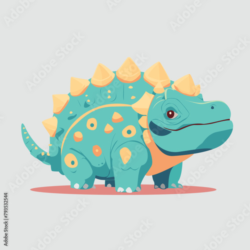 Cute Dinosaur Ankylosaurus