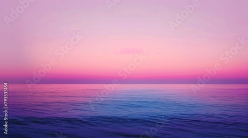 Contemporary minimalistic gradient from warm pink to deep purple  finished with a cool blue edge