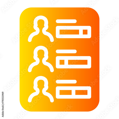 polling Gradient icon