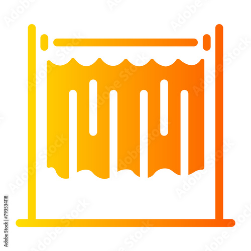 voting booth Gradient icon
