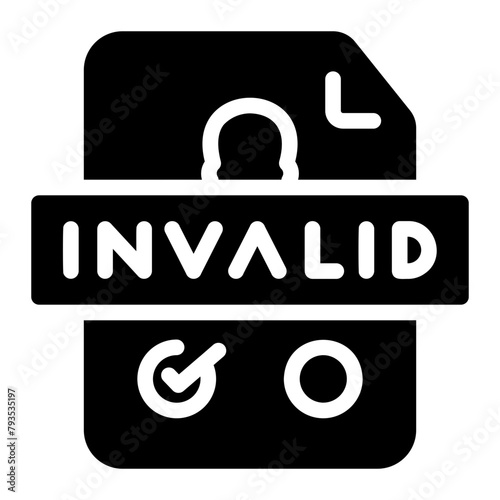 invalid choice Solid icon