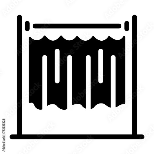 voting booth Solid icon
