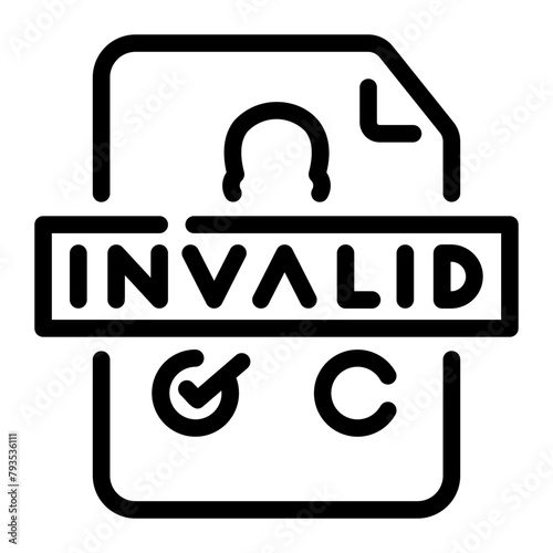invalid choice Line Icon